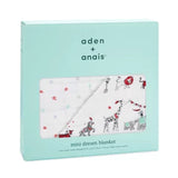 【名入れ】[aden + anais] ミニドリームブランケット／ヴィンテージサーカスxGold糸