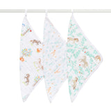 [aden + anais] ウォッシュクロス（お口拭き） 3枚セット - イヤー オブ ザ ホース