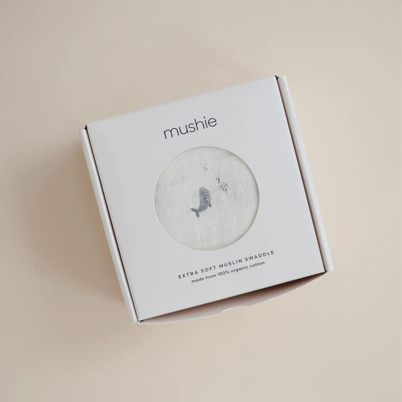 [mushie] おくるみ - 1枚／ Whales