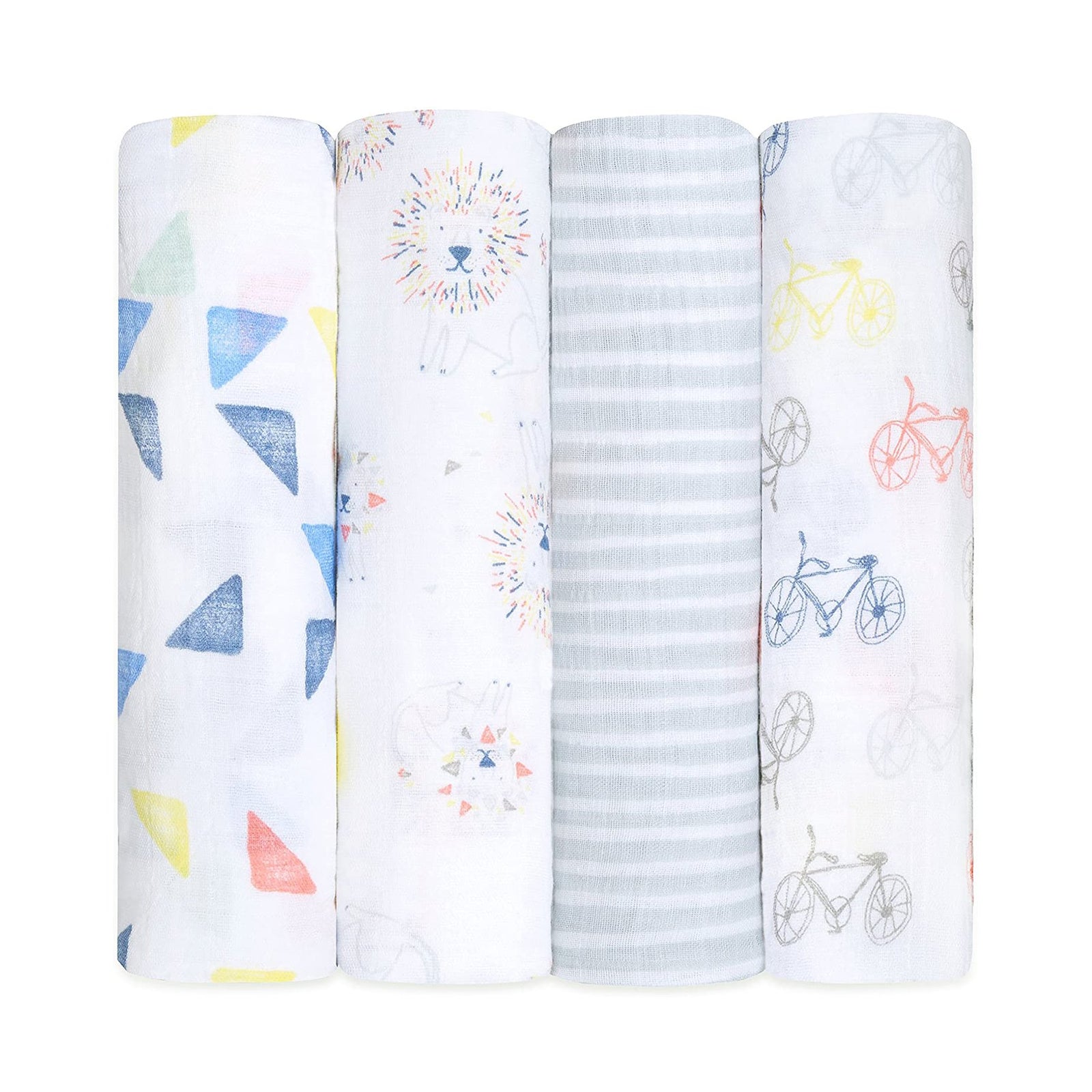 【新品】aden + anais スワドル ライオン柄 aden+anais(エイデンアンドアネイ) ディズニーベビー スワドル(2枚組