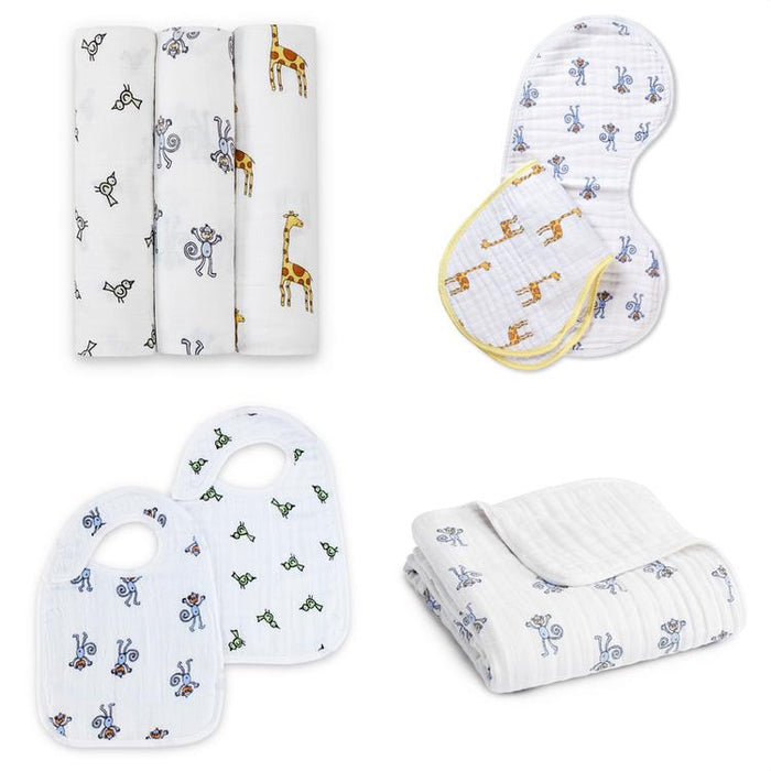 aden+anais ジャングルジャム aden + anais]ニューボーンギフトセット／ジャングルジャム